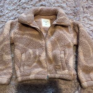 Abercrombie Kids Pink Sherpa Jacket size 10